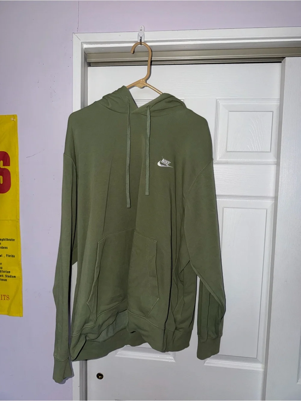 Nike Men's Olive Green Hoodie